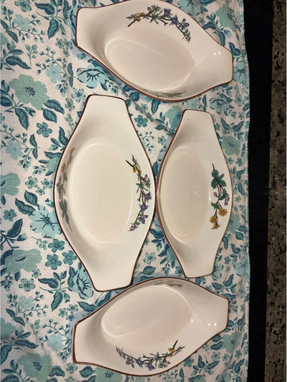 Vintage Woodhill Quiche Pie Tart Round Floral Ceramic Baking Dish 10”
